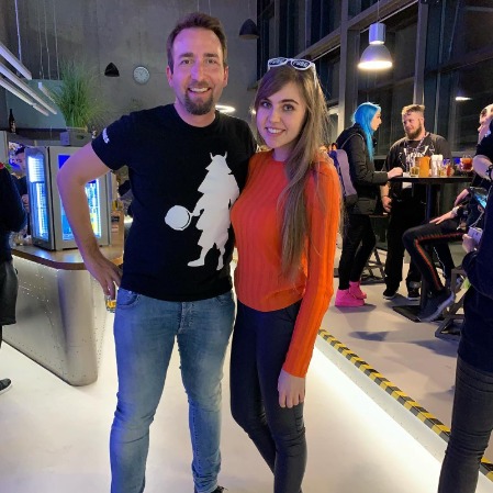 DanucD with the creator of PubG Brendan Greene.
